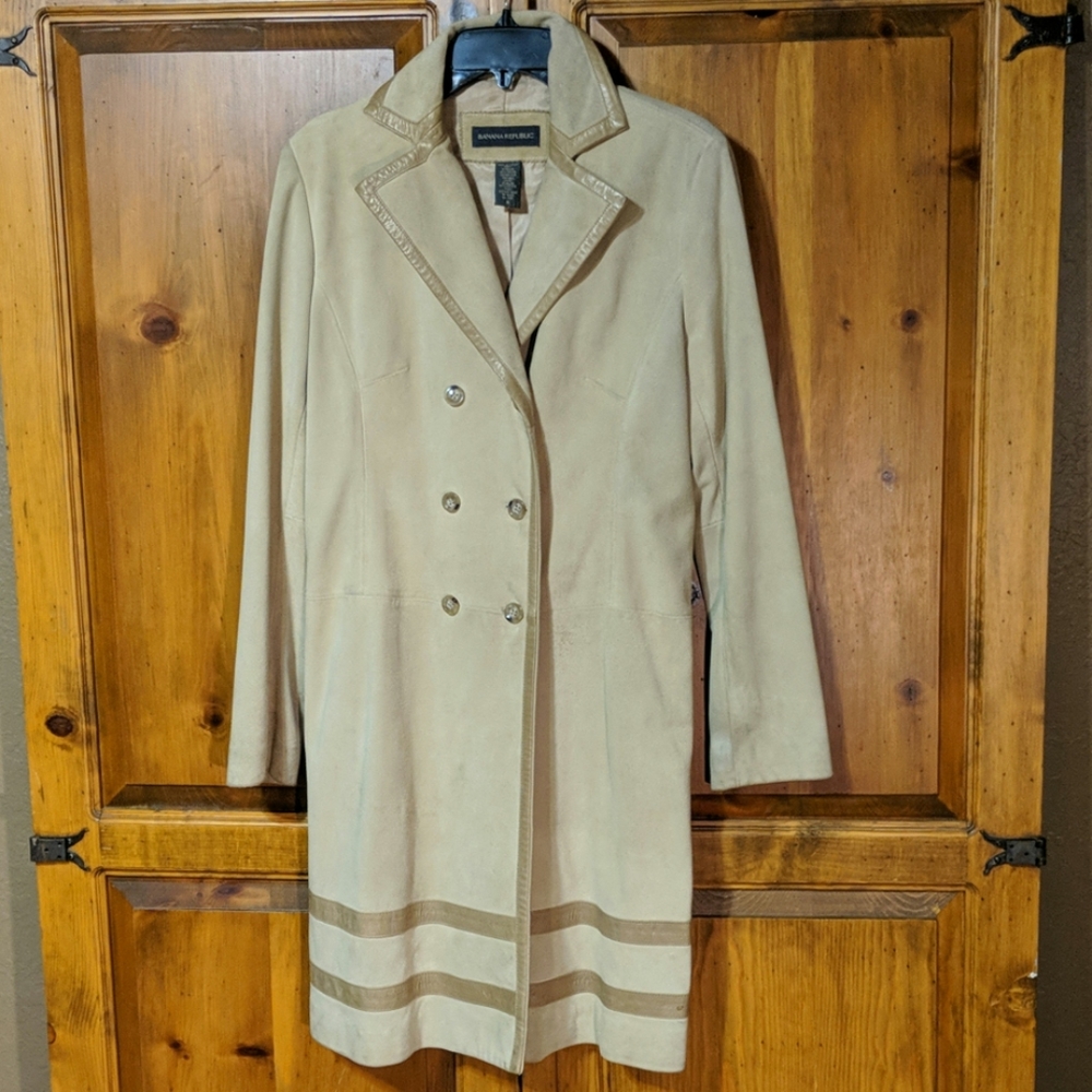 Vintage Banana Republic Suede Coat Size M